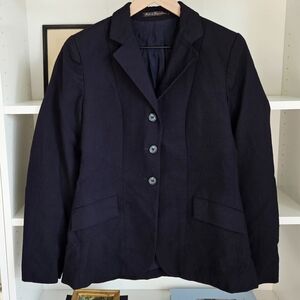 Vintage Triumph Wool Blazer Made in Yugoslavia Womens 12 Navy